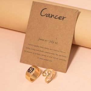 Brand New Cancer ♋️ 2PCS Rings